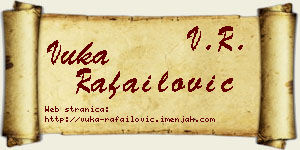 Vuka Rafailović vizit kartica